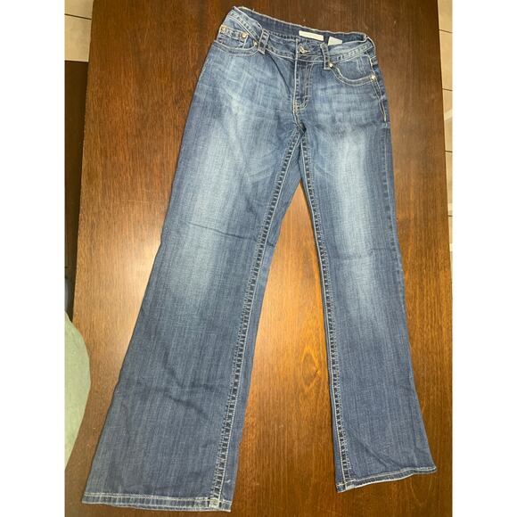 Stetson Denim - Stetson Bootcut Jeans Women 10 Long Cowgirl Western Fringe Rodeo Barn Distressed